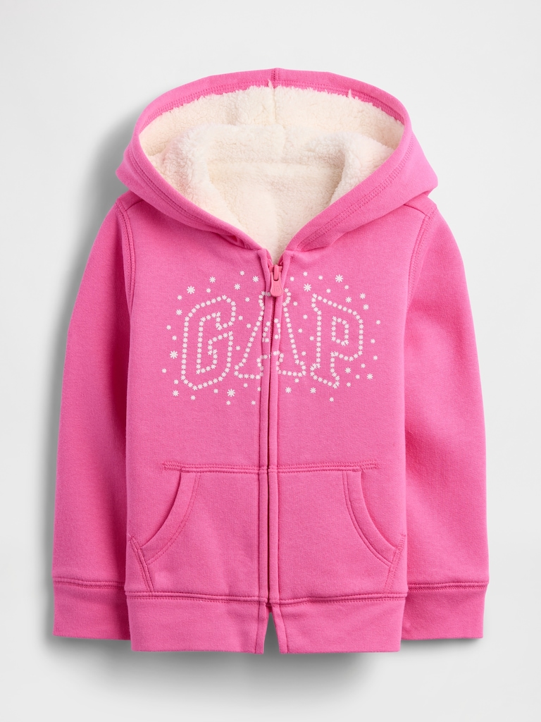 babyGap Sherpa Logo Hoodie