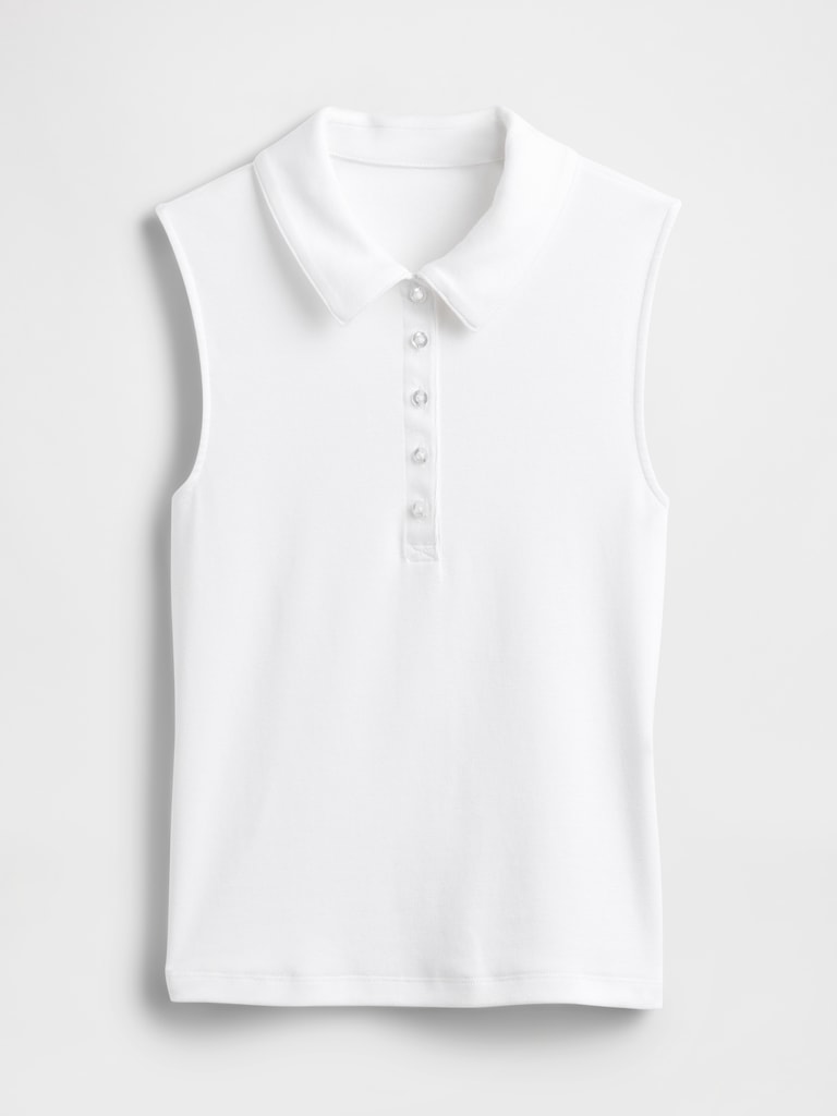 Modern Polo Crop Tank Top