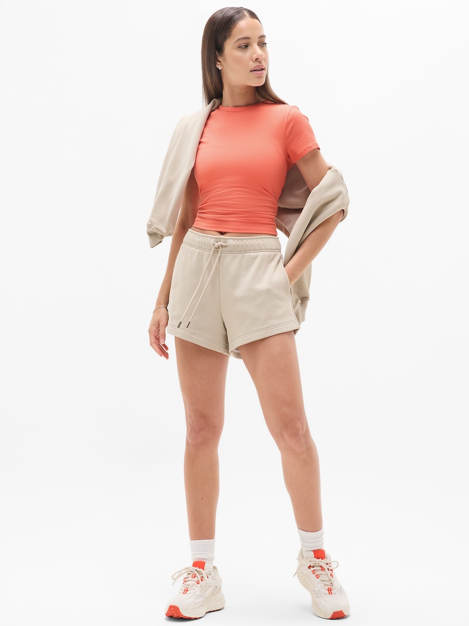 Signature Rib Crop Tee