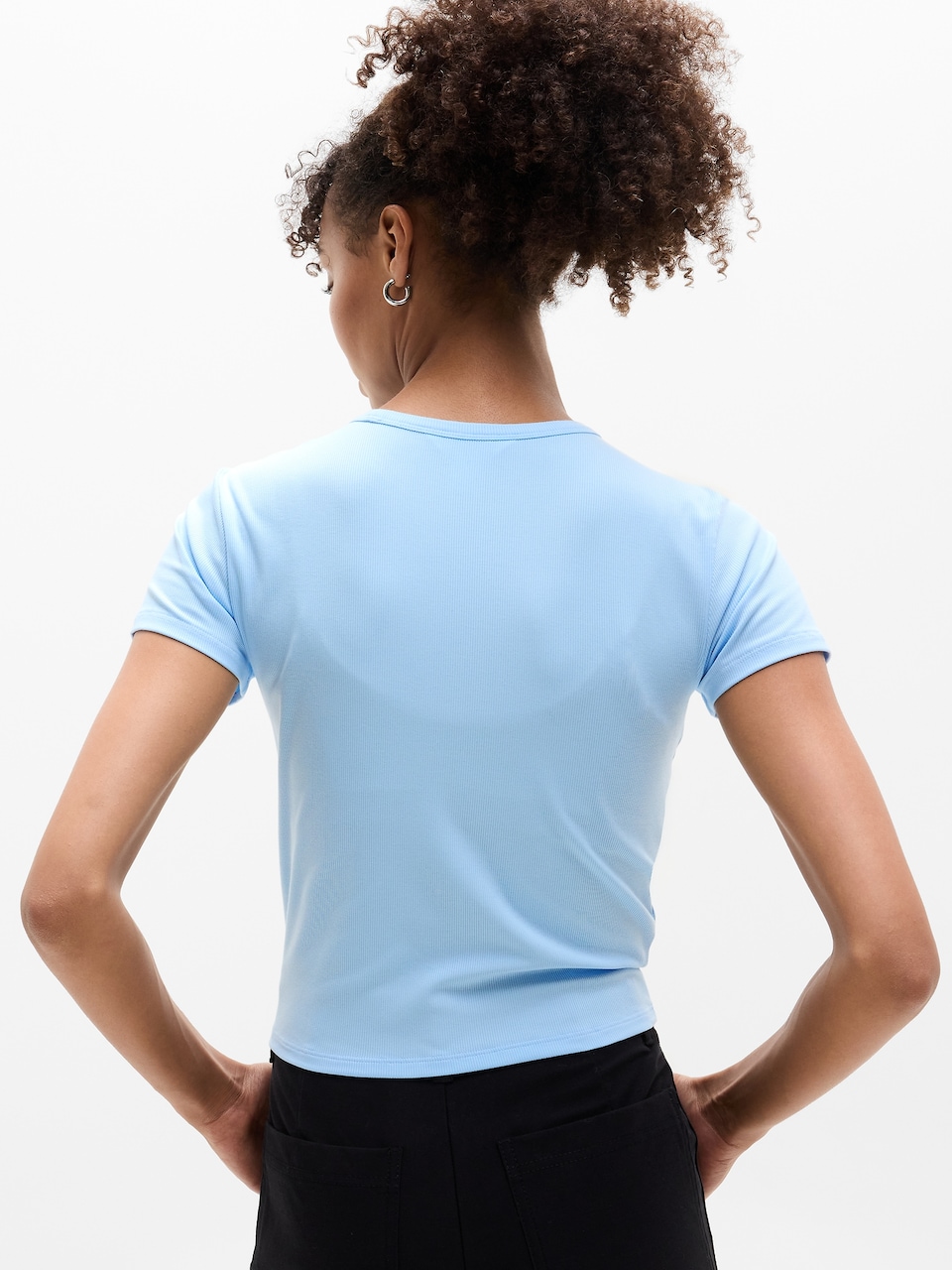 Signature Rib Crop Tee