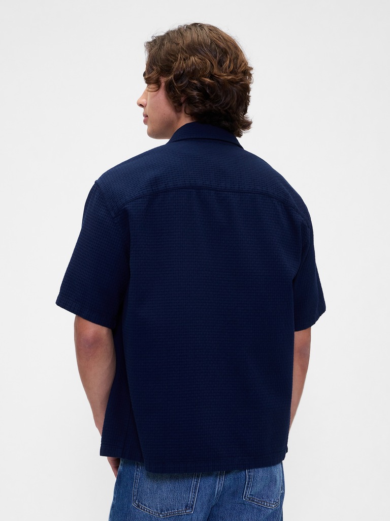 Waffle Shirt in Boxy Fit