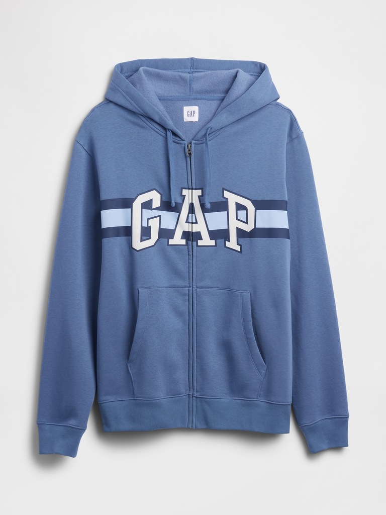 Relaxed Gap Logo Zip Hoodie