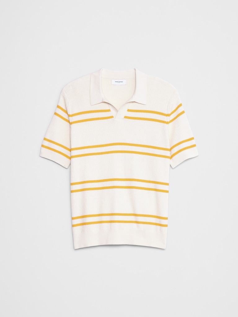 Refined Johnny-Collar Polo