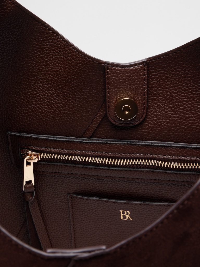 Vegan Leather Slouchy Tote