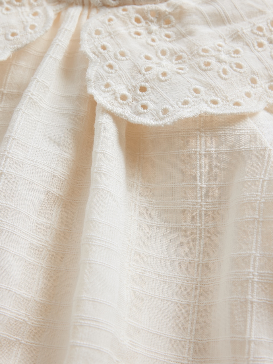 Baby Eyelet Collar Bubble Bodysuit