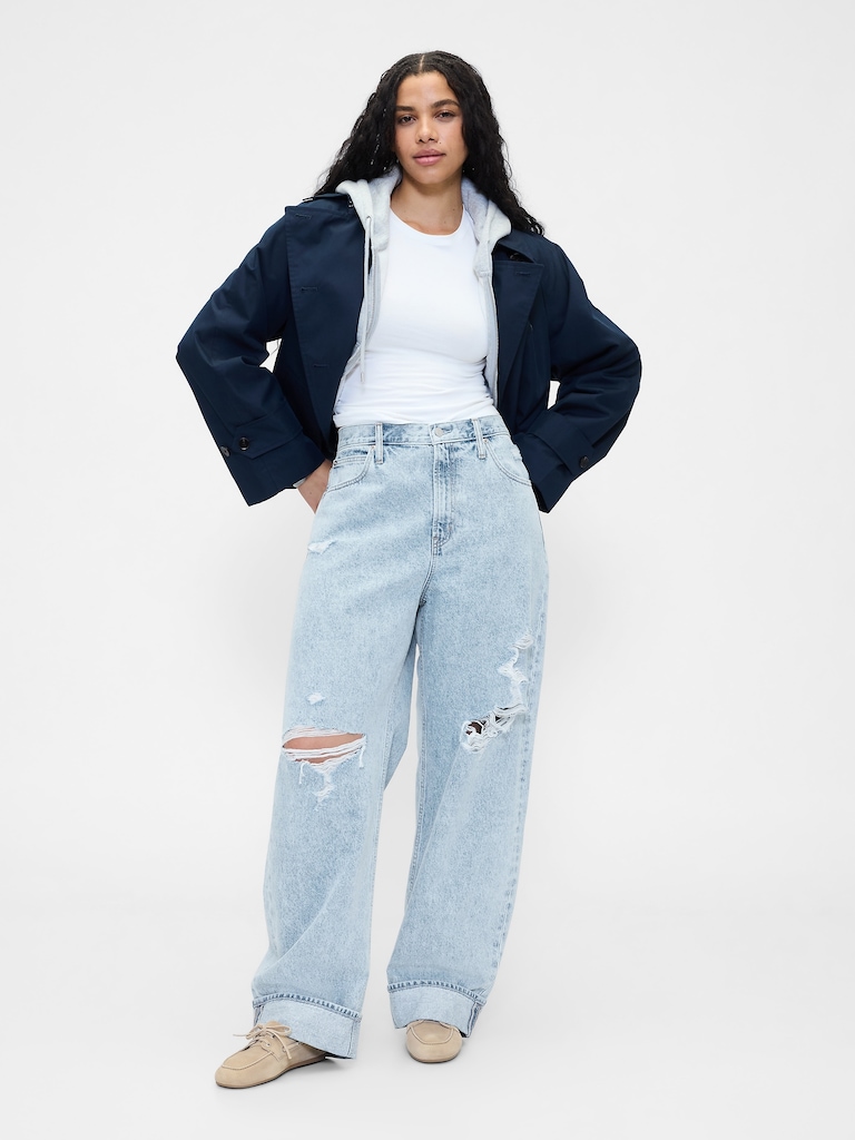 High Rise Barrel Jeans