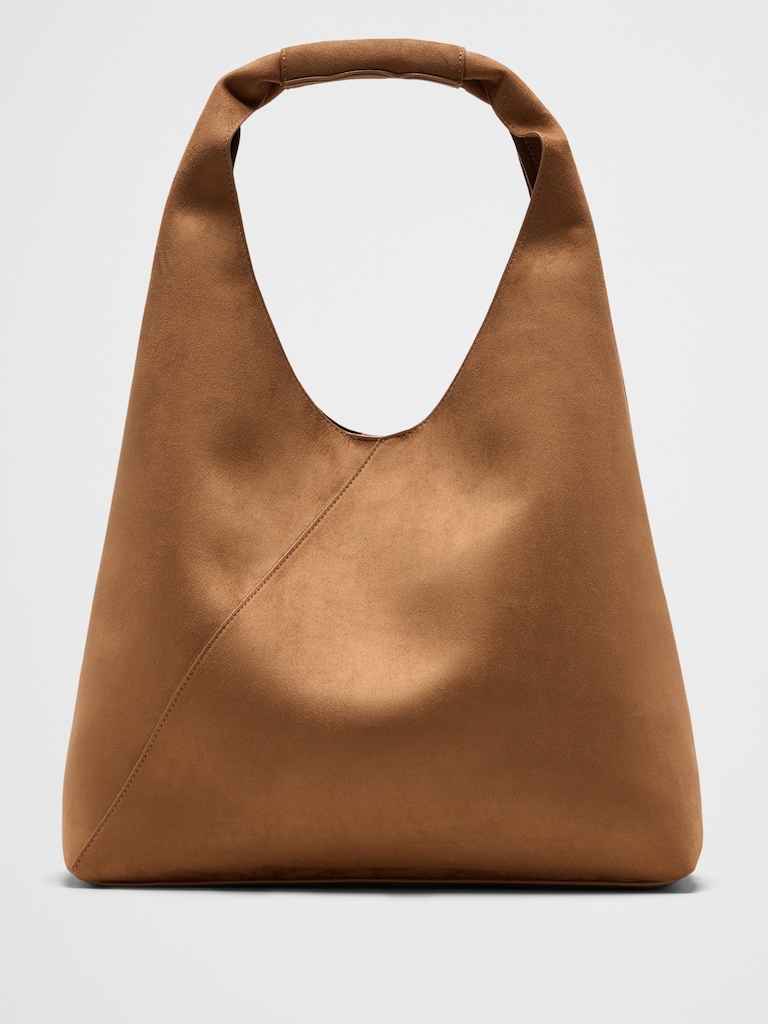 Vegan Leather Slouchy Tote