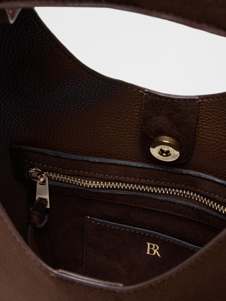 Vegan Leather Mini Slouchy Tote