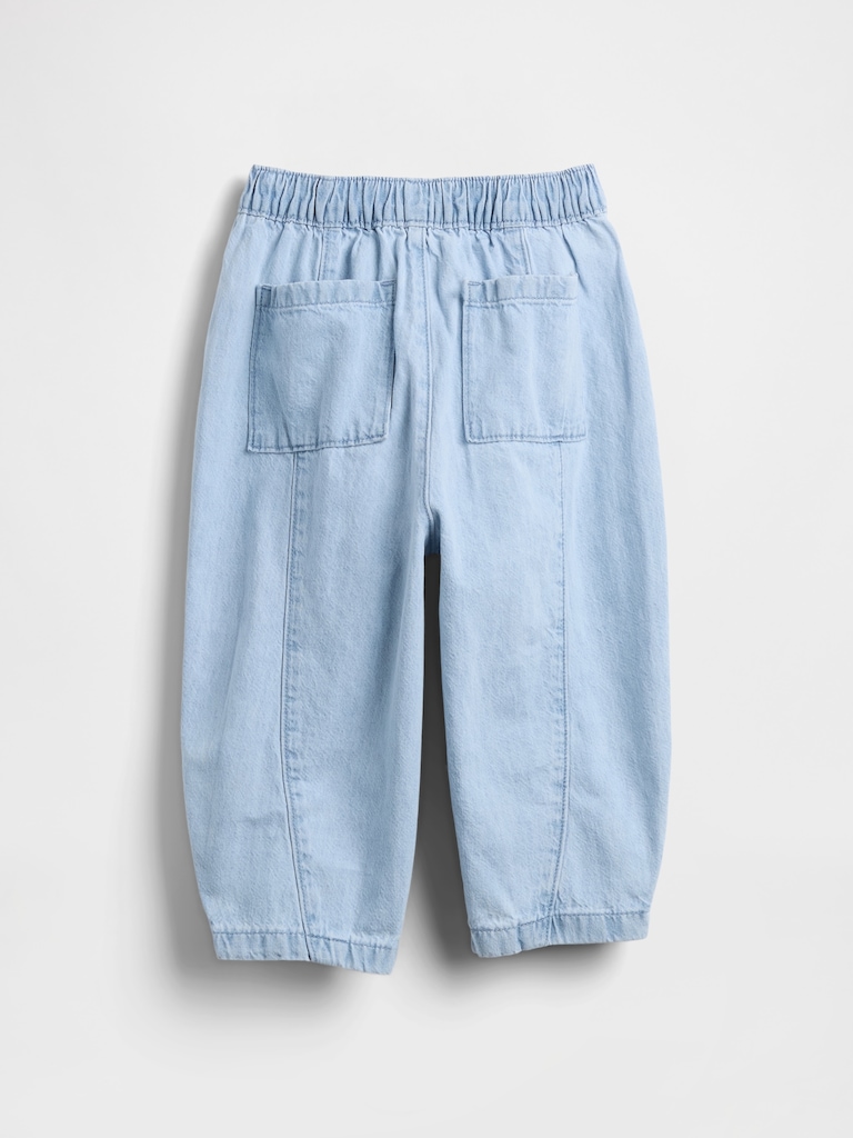 Baby & Toddler Pull-On Barrel Jeans