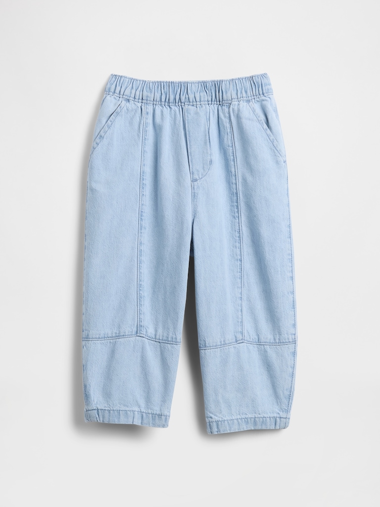 Baby & Toddler Pull-On Barrel Jeans