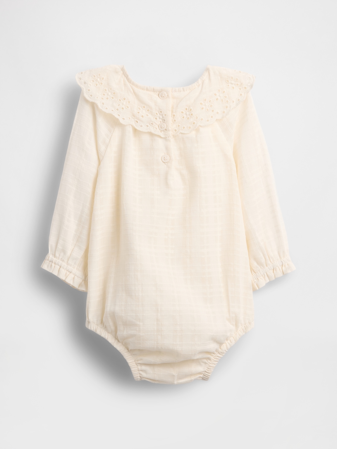 Baby Eyelet Collar Bubble Bodysuit