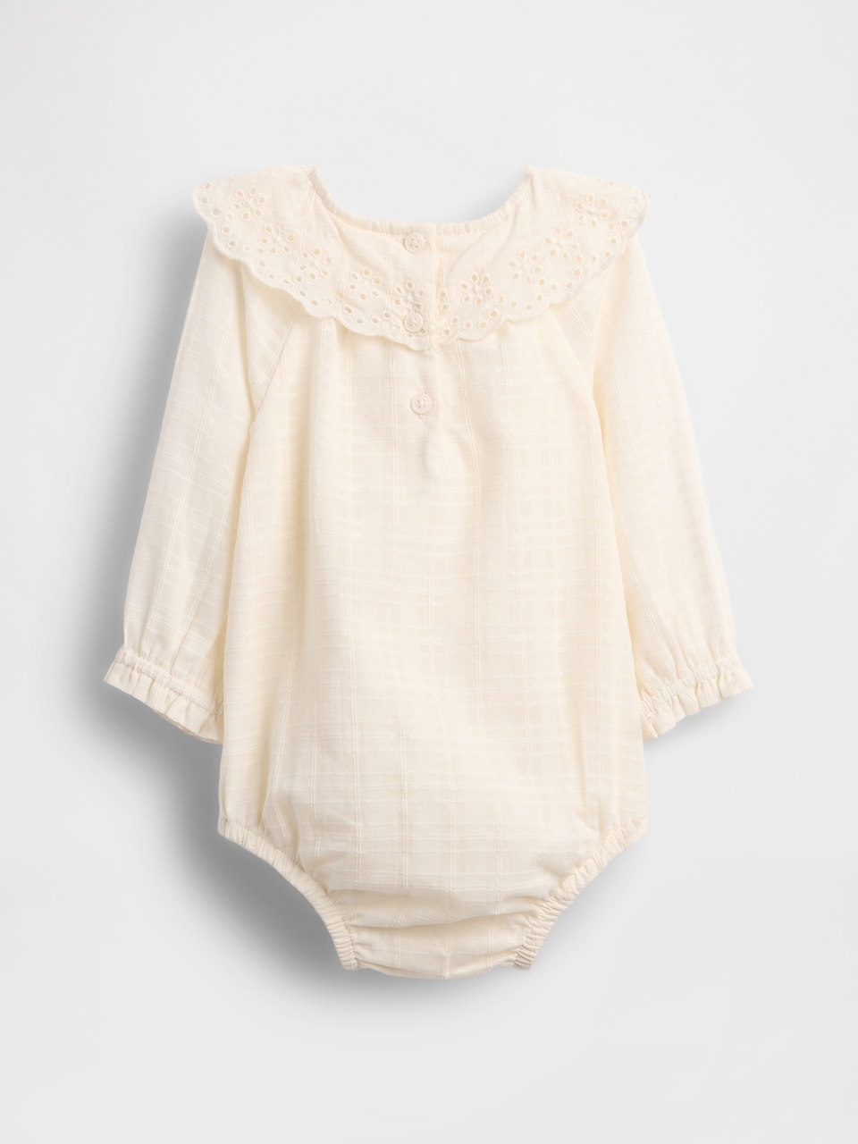 Baby Eyelet Collar Bubble Bodysuit