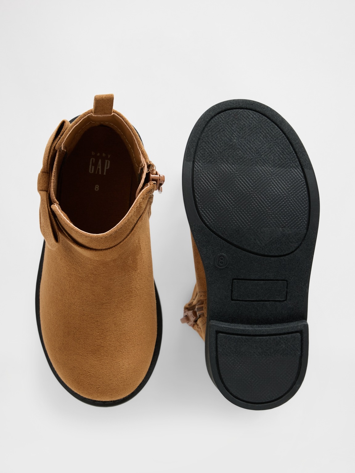 Toddler Vegan Suede Bow Chelsea Boots