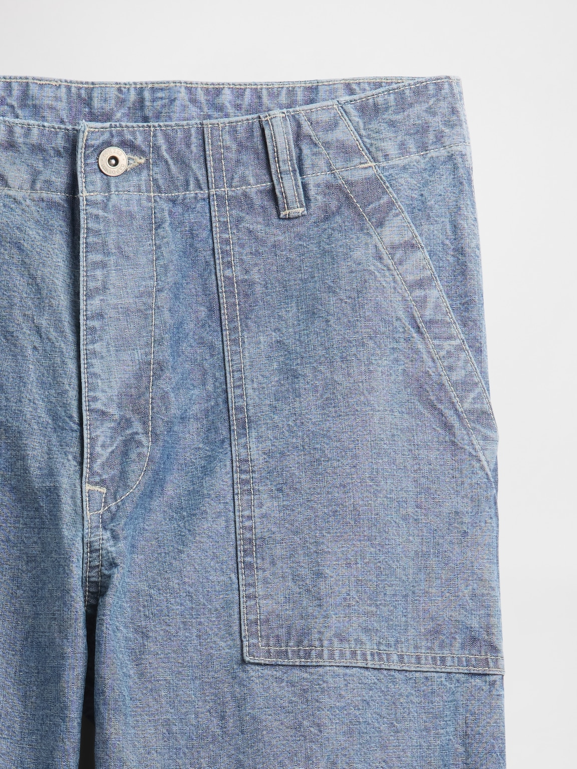Heavyweight Chambray Baggy Trouser Jeans
