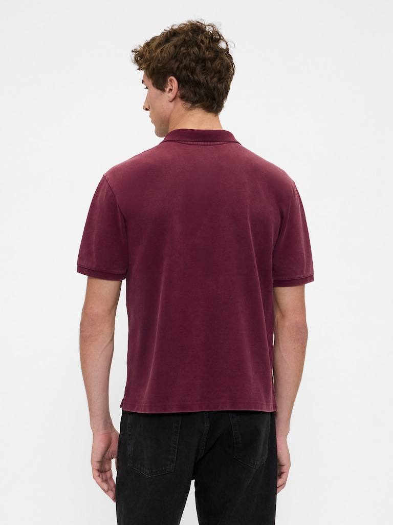 Relaxed Pique Polo Shirt