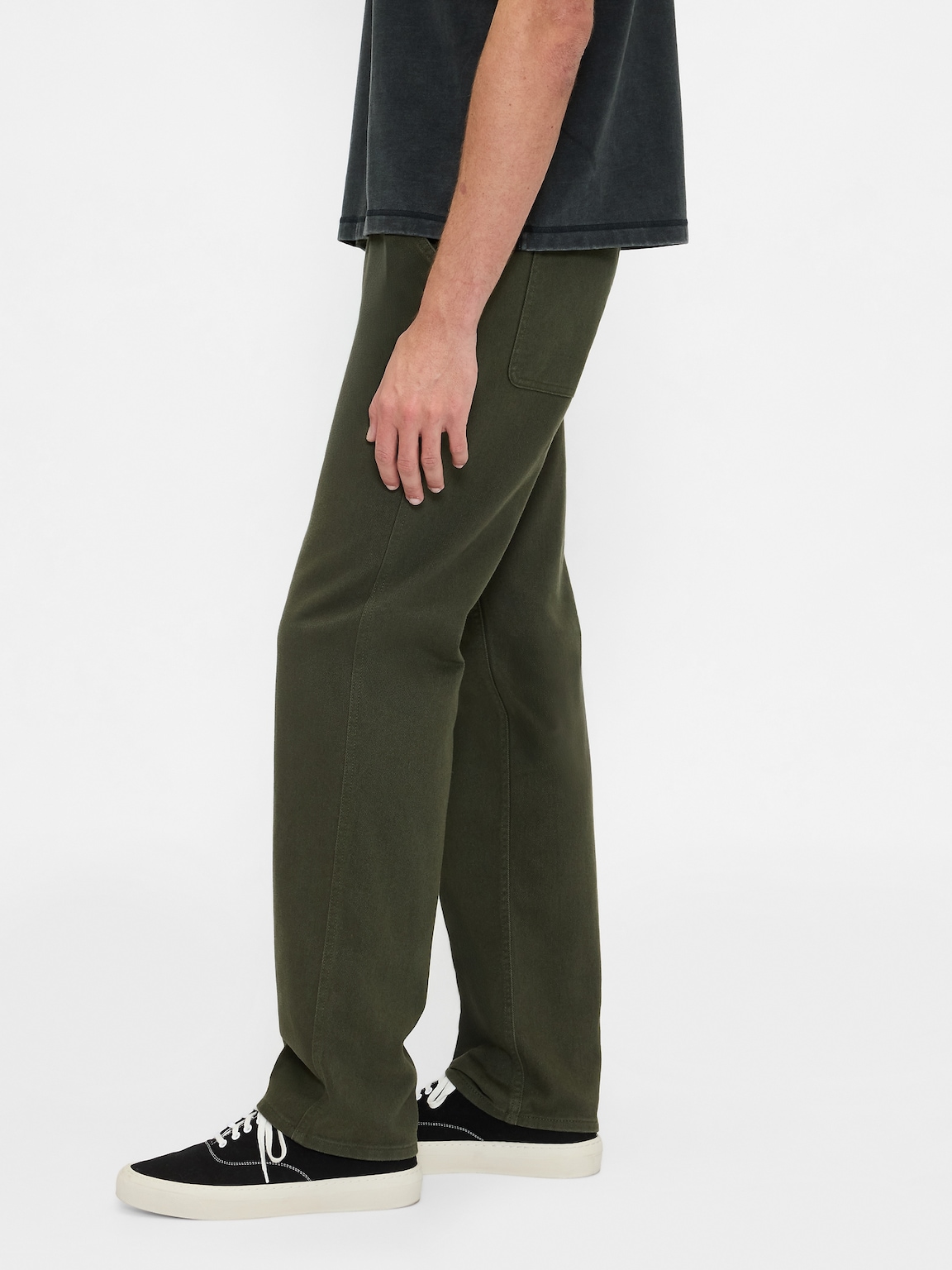 Relaxed Straight Utility Khakis