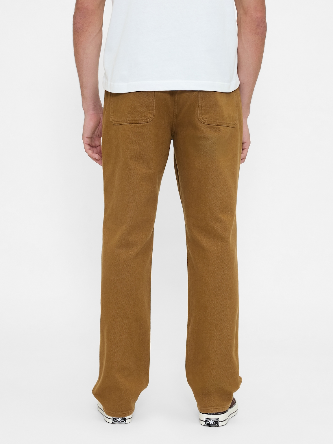 Relaxed Straight Utility Khakis