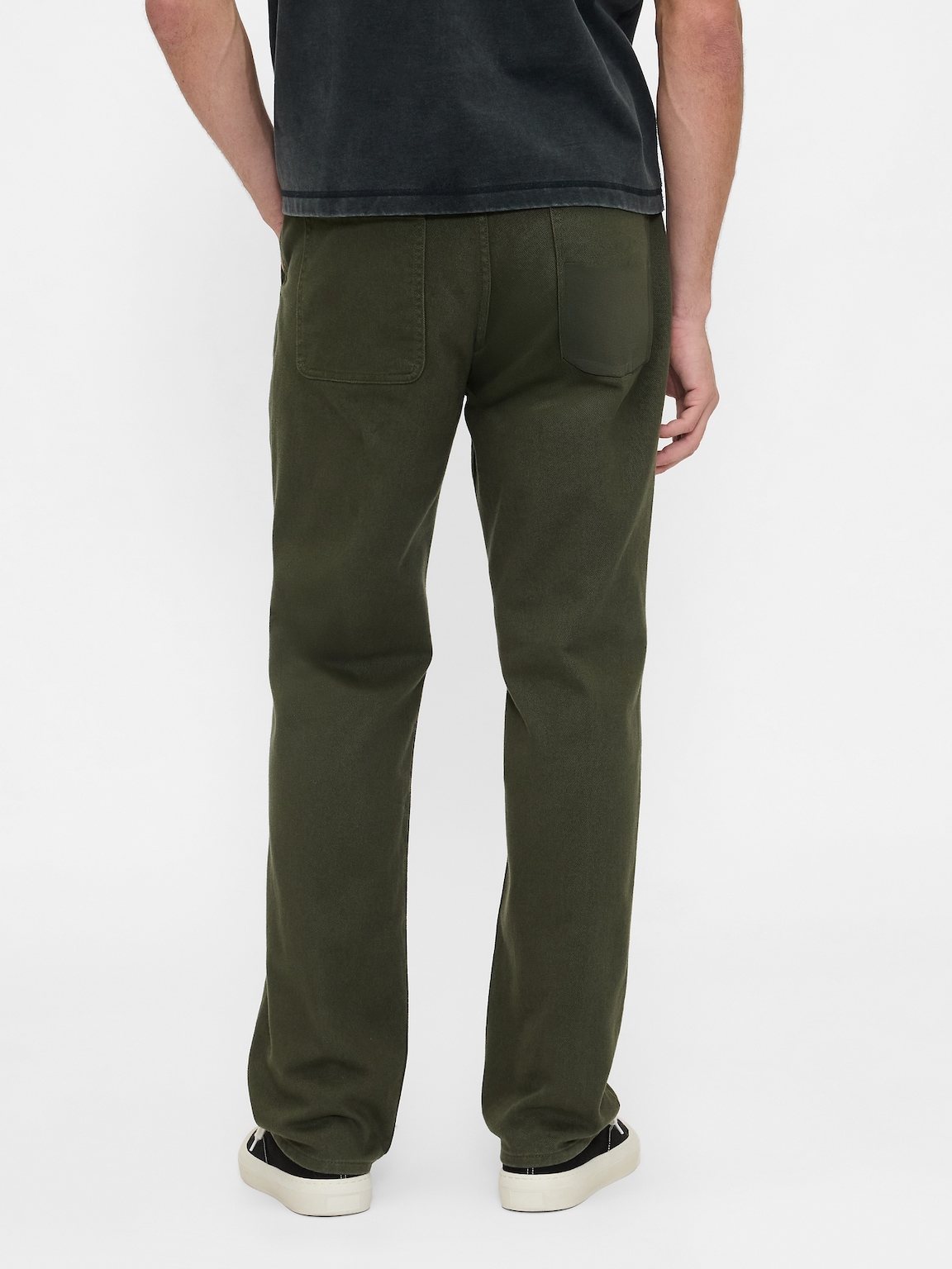 Relaxed Straight Utility Khakis