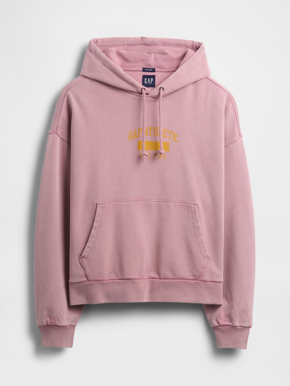 Heavyweight Oversized Logo Crop Hoodie