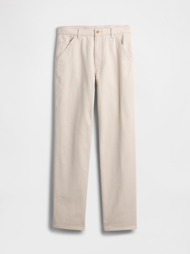 Relaxed Straight Utility Khakis