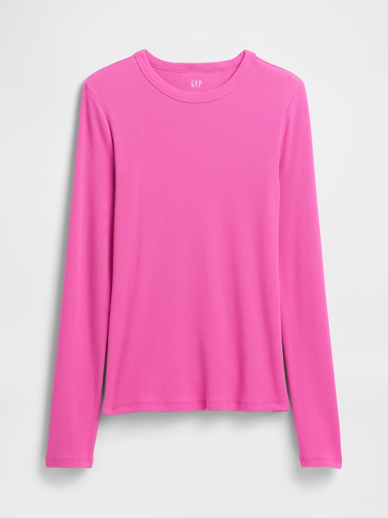 Essential Ribbed Crewneck T-Shirt