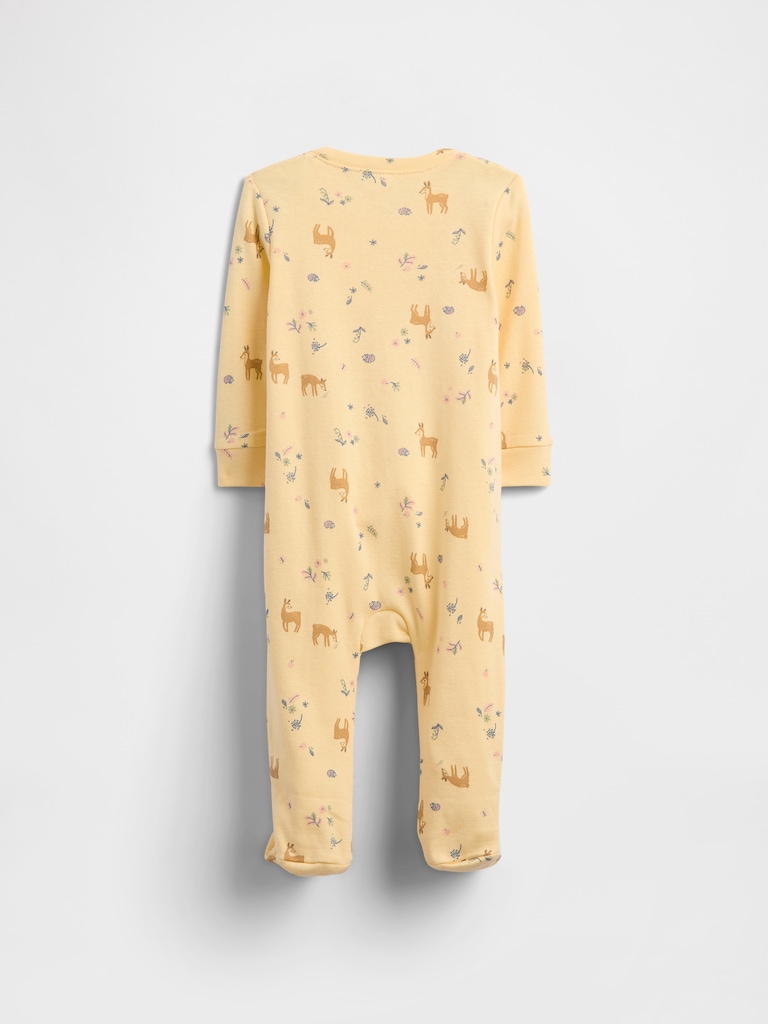 Baby Print Two-Way Zip One-Piece