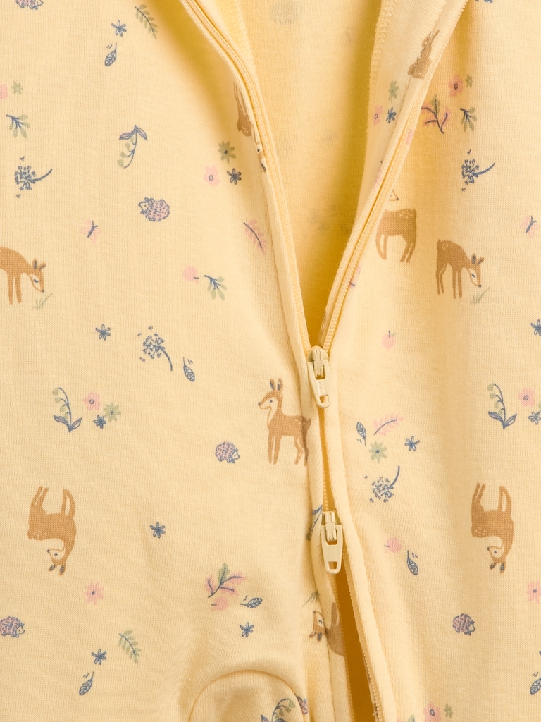Baby Print Two-Way Zip One-Piece