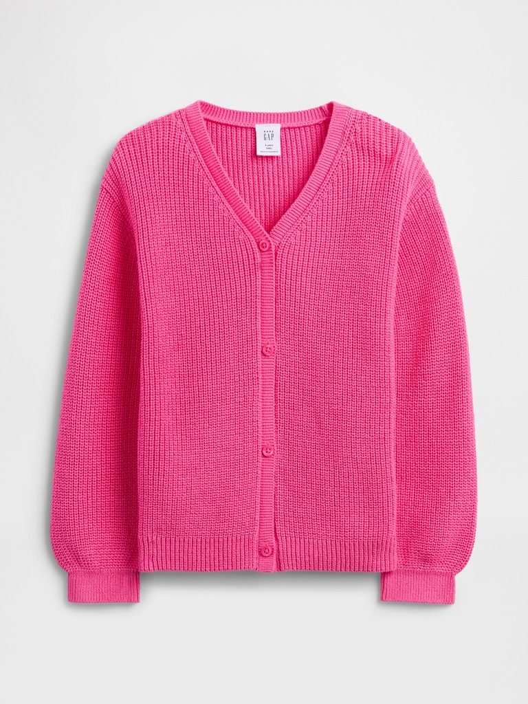 babyGap Shaker-Stitch V-Neck Cardigan