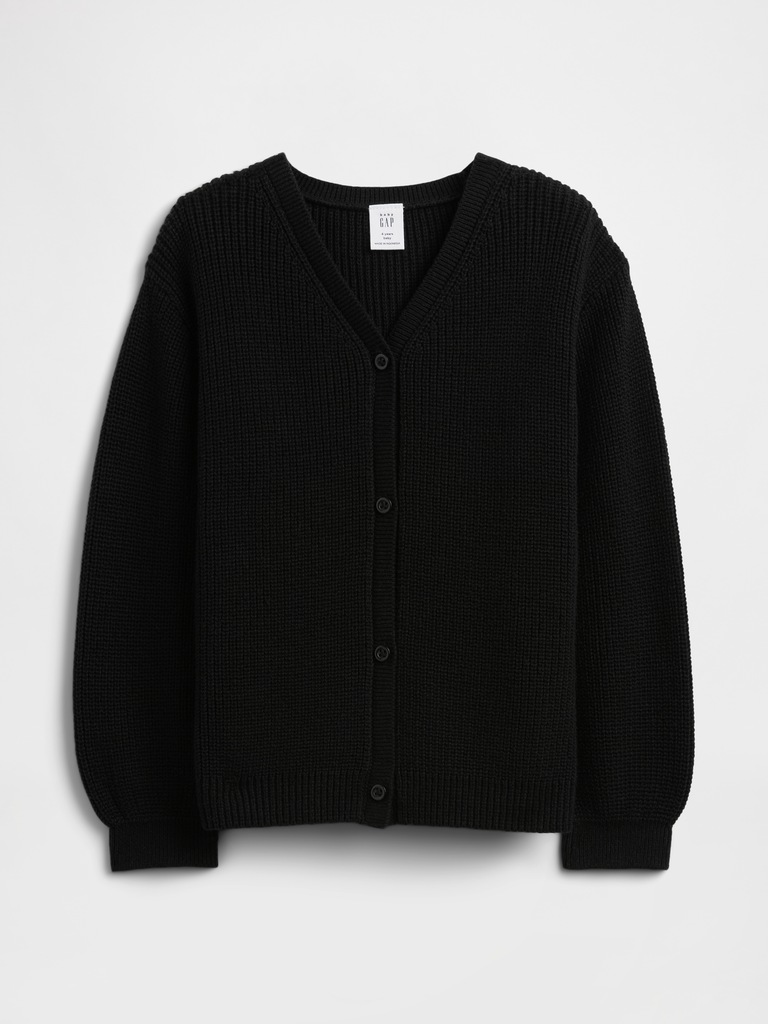 babyGap Shaker-Stitch V-Neck Cardigan