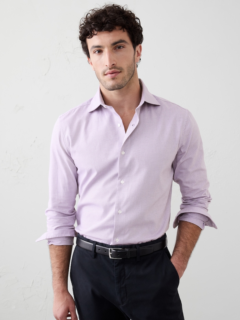 Slim-Fit Dobby Dress Shirt