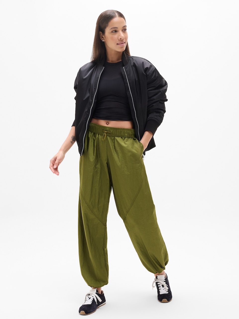 Lunar Sheen Utility Mid Rise Pant