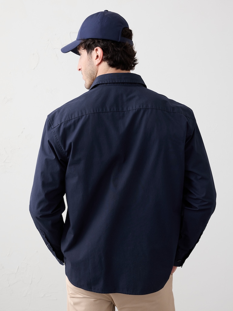 Relaxed-Fit Poplin Overshirt