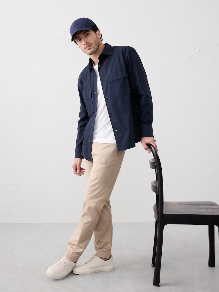 Relaxed-Fit Poplin Overshirt