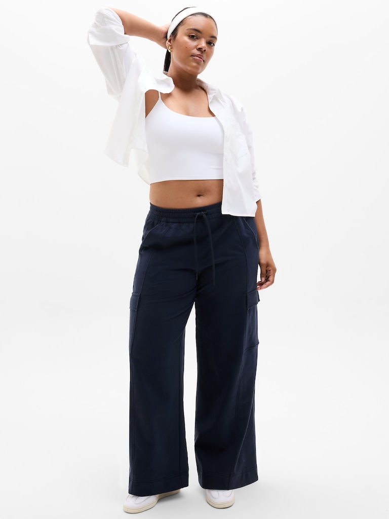 Retroterry High Rise Wide Leg Cargo Pant