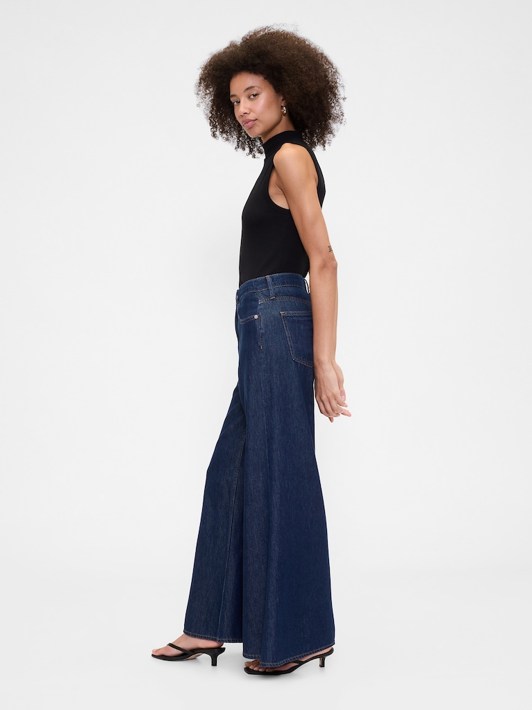 High Rise SuperLight Palazzo Jeans