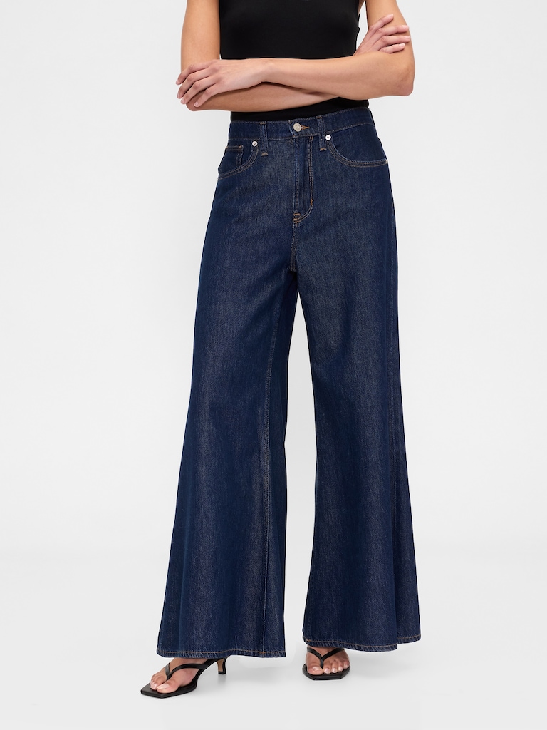High Rise SuperLight Palazzo Jeans