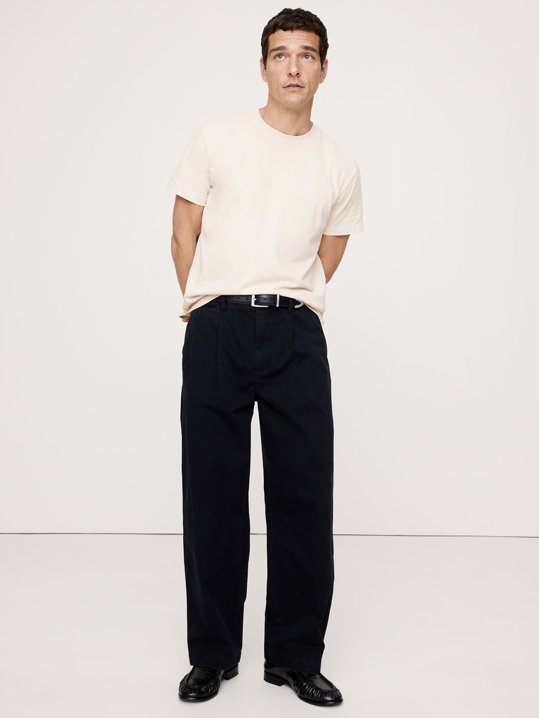 Boxy Sun-Washed Cotton Crew-Neck T-Shirt