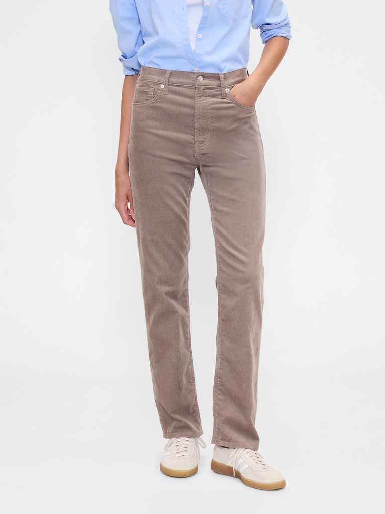 High Rise '90s Original Straight Corduroy Pants