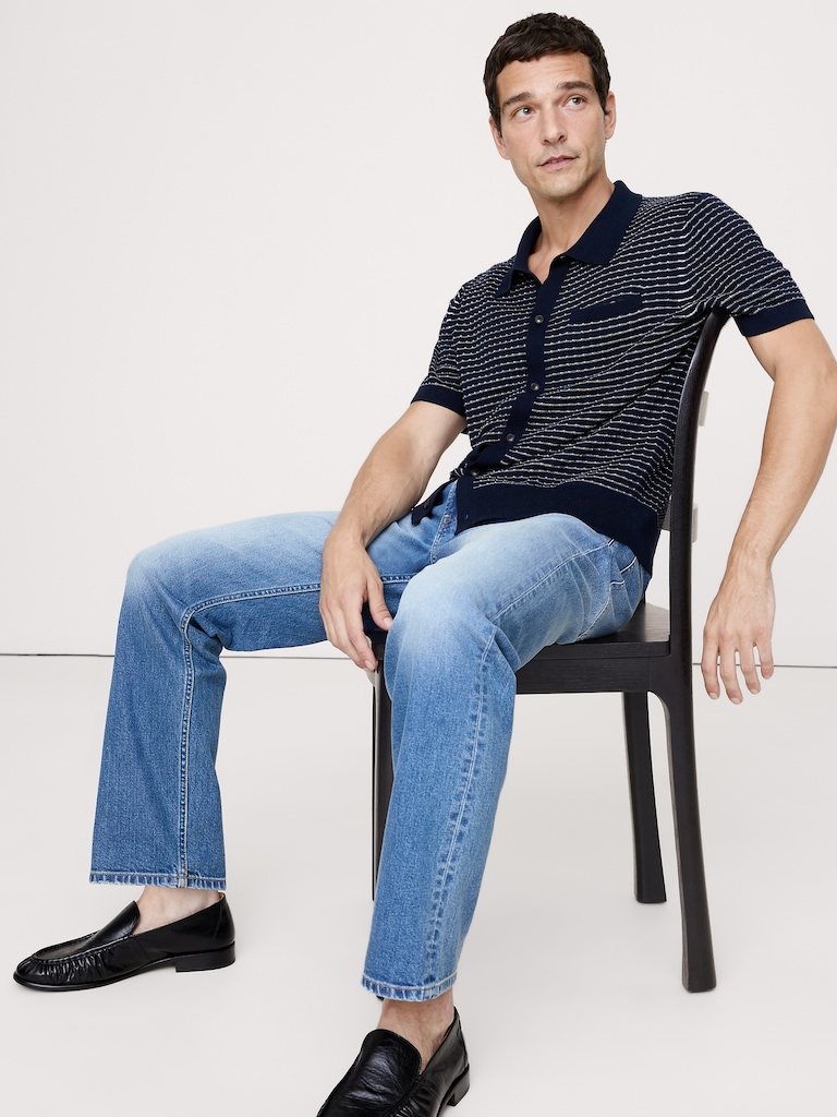 Stripe Cotton Resort Shirt