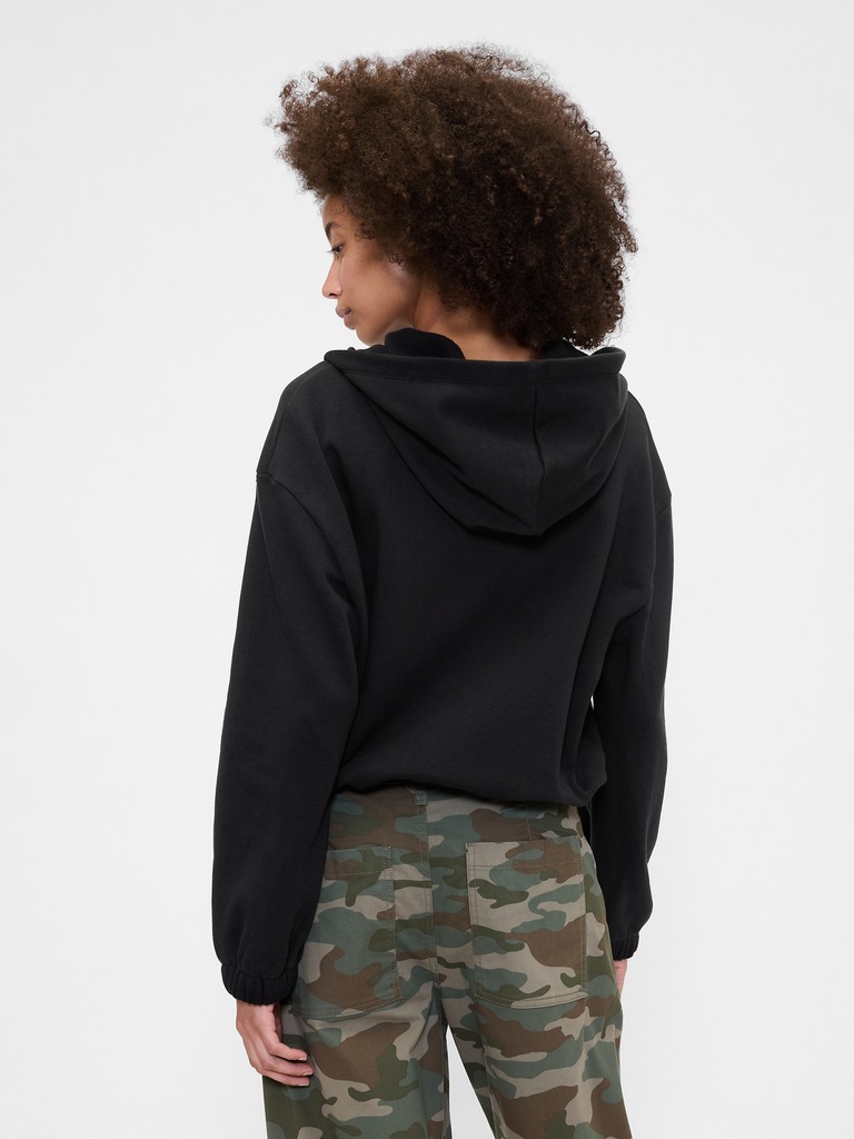 Oversized Bubble Zip Hoodie