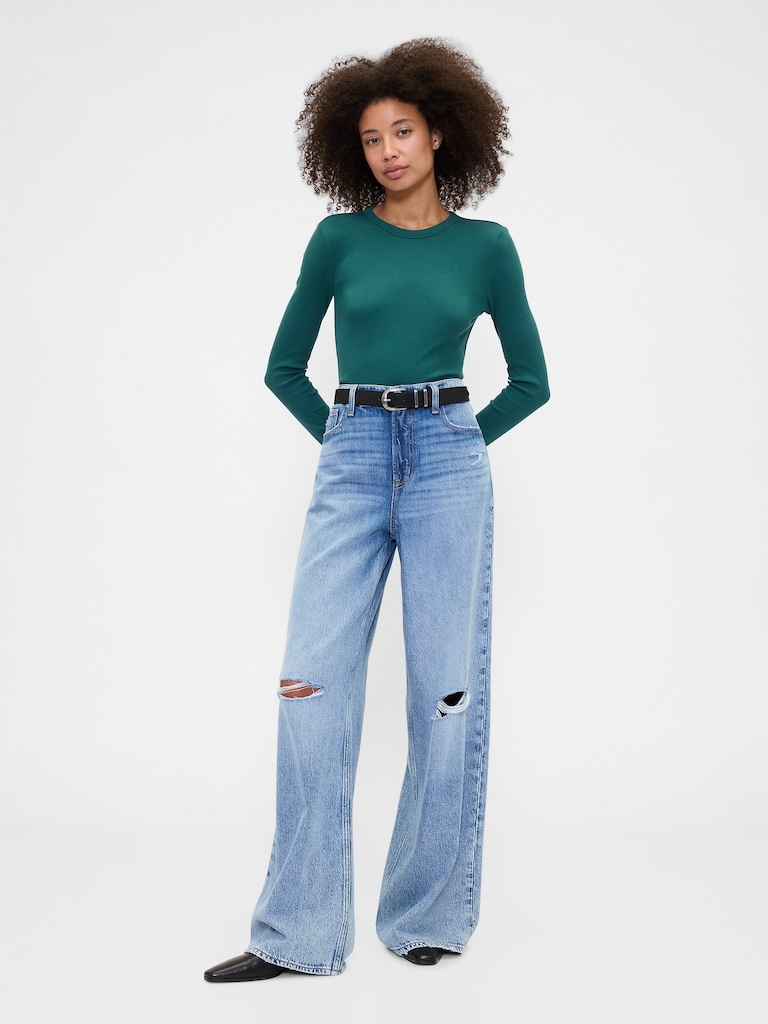 Essential Ribbed Crewneck T-Shirt