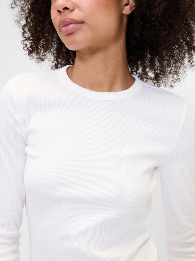 Essential Ribbed Crewneck T-Shirt