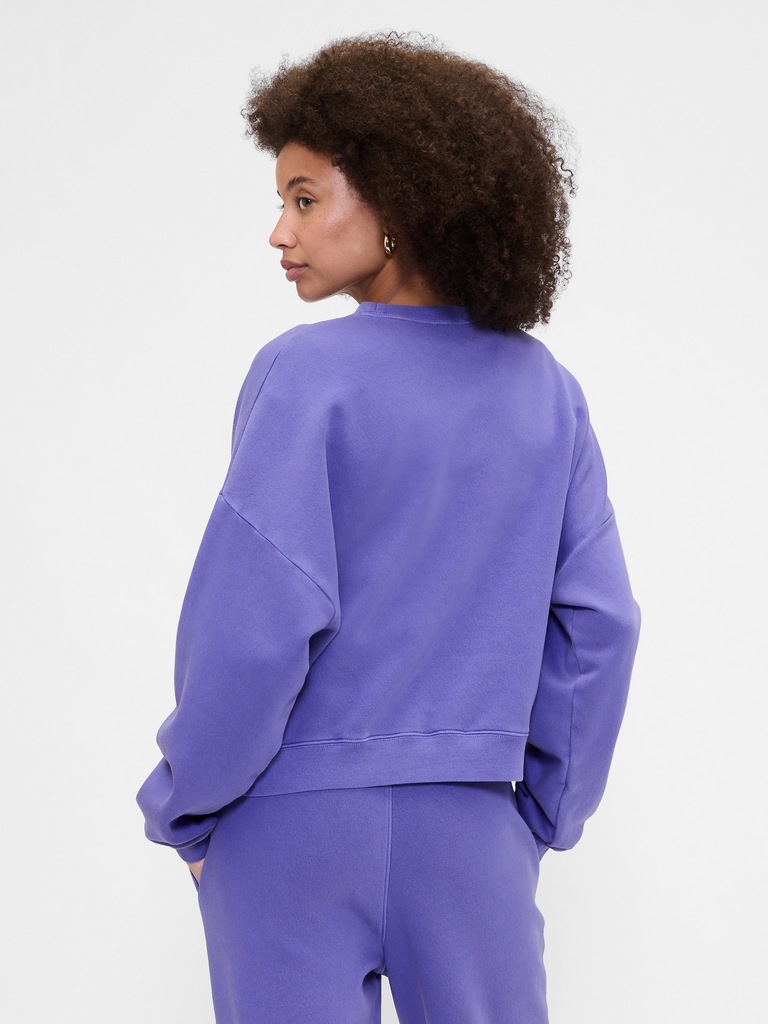 Relaxed Wedge Crewneck Sweatshirt