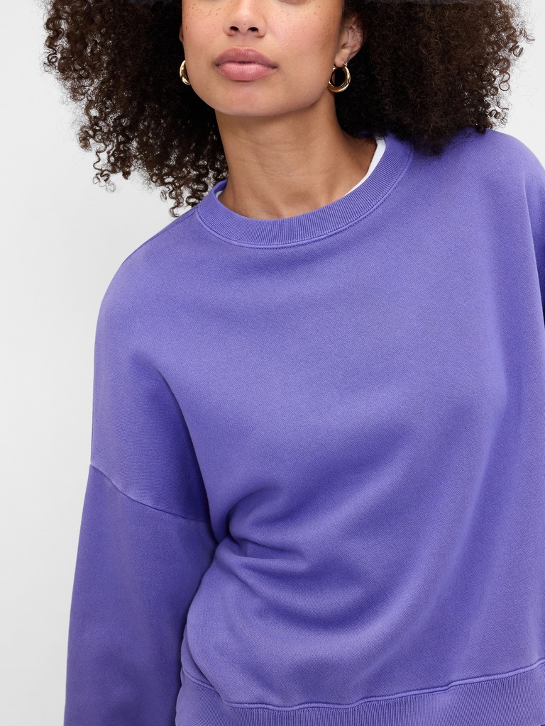 Relaxed Wedge Crewneck Sweatshirt