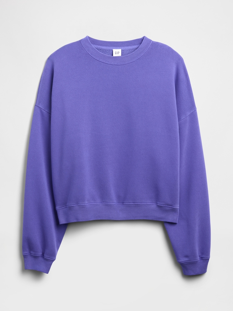 Relaxed Wedge Crewneck Sweatshirt