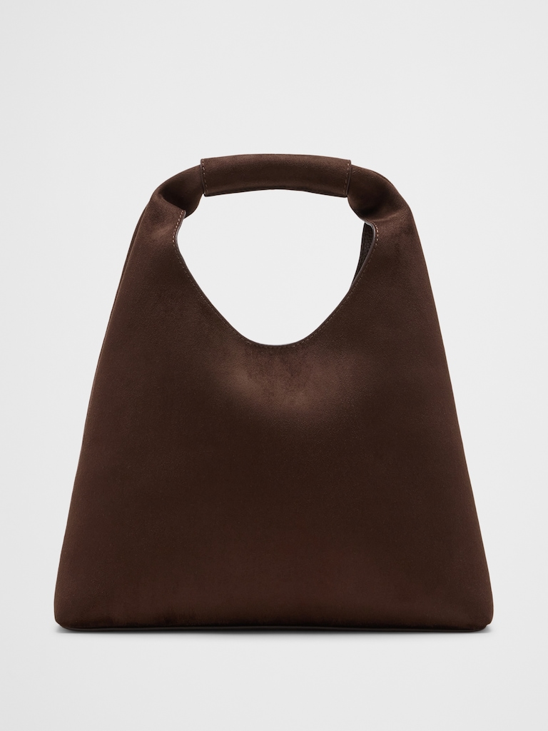 Vegan Leather Mini Slouchy Tote