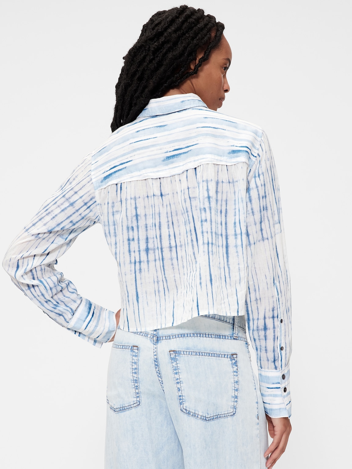 GapStudio Voile Crop Shirt