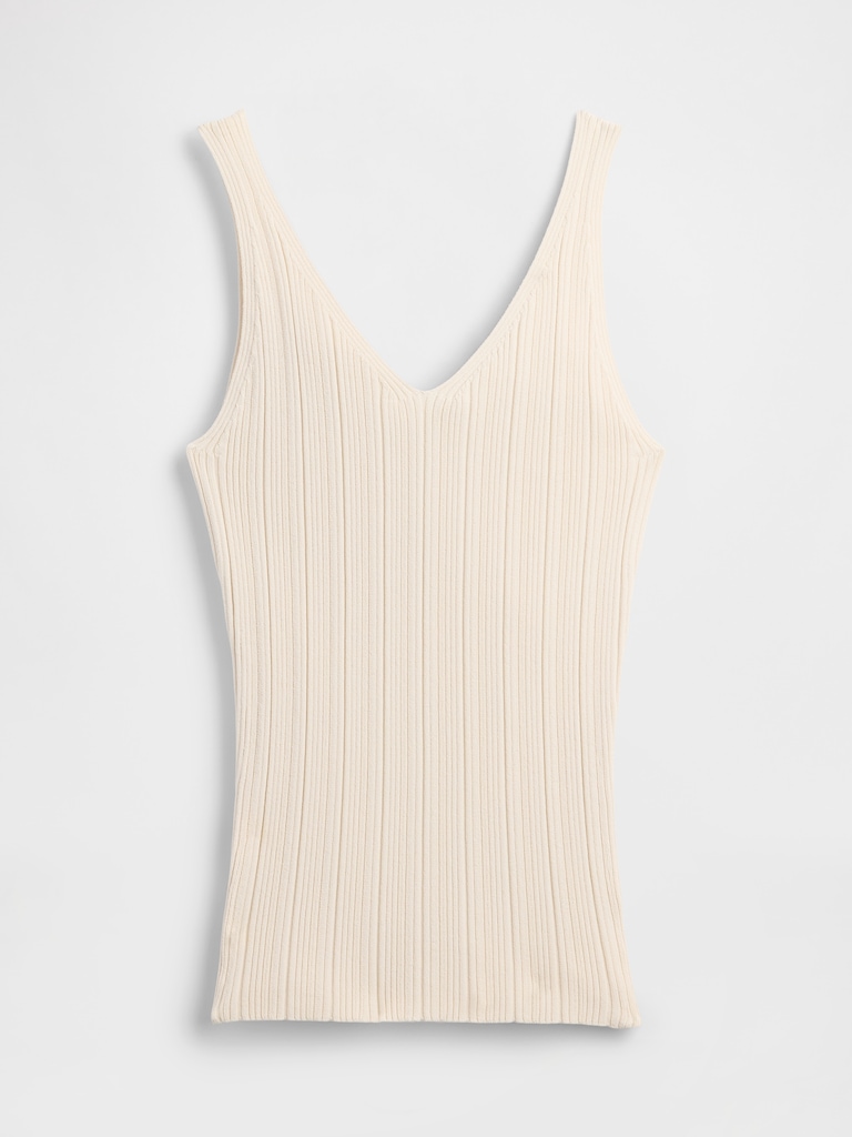 Rib Sweater Tank Top