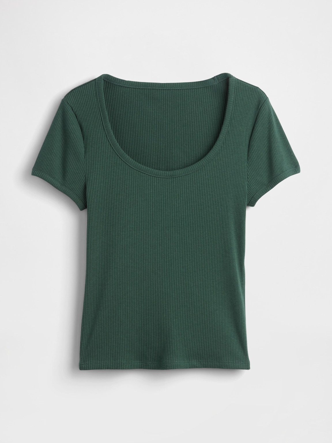 Modern Rib Scoop Crop T-Shirt