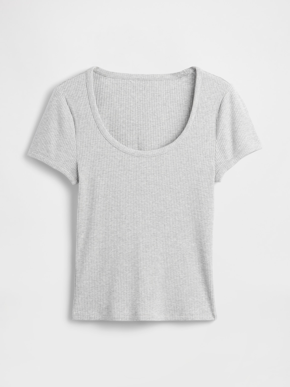 Modern Rib Scoop Crop T-Shirt
